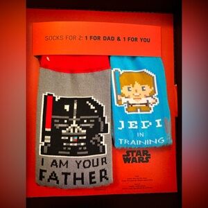 Hallmark Star Wars Father & Child Socks Set - Black